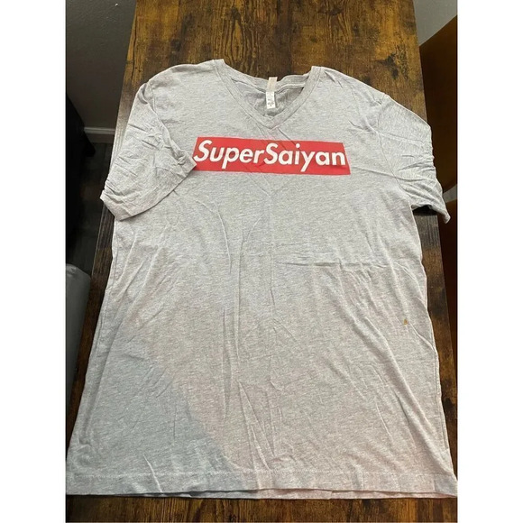 Gym graphic Tshirt with wording “ SuperSaiyan” size XL - Picture 2 of 10